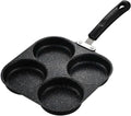 Non-stick egg pans - Cast iron egg frying pan - Breakfast burger egg pancake maker - for fried eggs, pancakes - Suitable for gas stoves and induction cooktops
